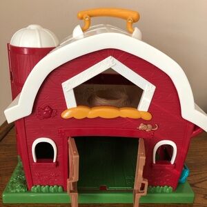 Charming Red and White Barn Playset